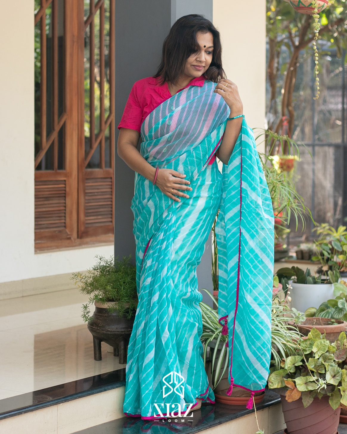 Pragati - Beautiful Mul -Mul cotton sarees with Pom -... | Facebook