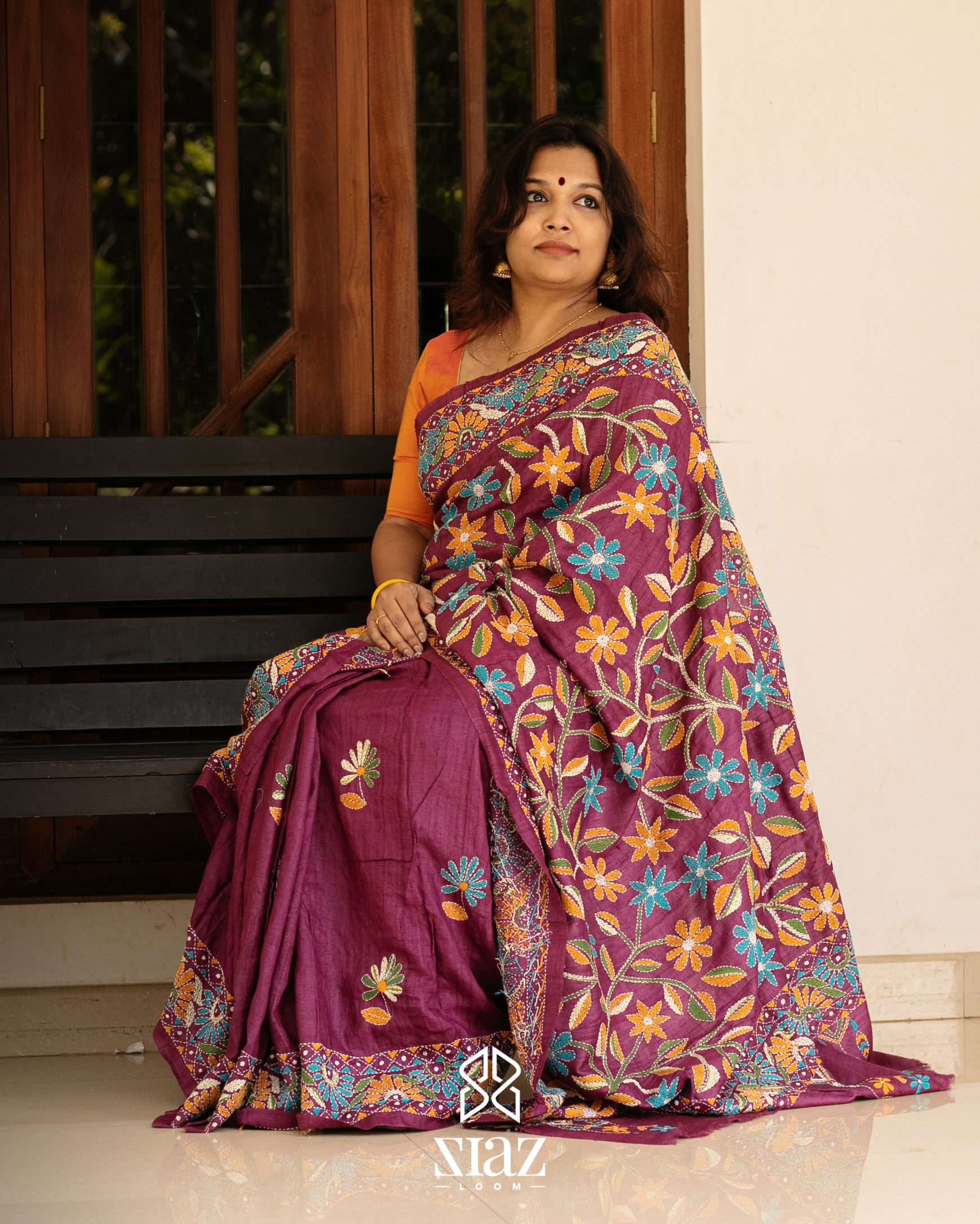 Vipul presents kashmir beauty rang de bhagalpuri silk printed sarees  catalog wholesaler