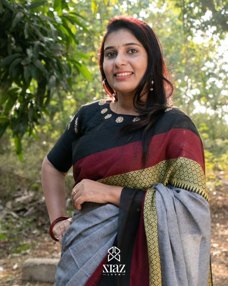 Siazloom Begampuri Bengal cotton Saree